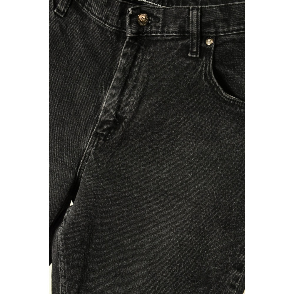 90s Vintage High Waist Straight Leg Jeans Womens 12 Black Stretch Denim Riders - Picture 6 of 9
